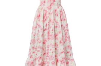 Scarlet Darkness Women Floral Cottagecore Dress Puff Sleeve Maxi Ruffled Corset