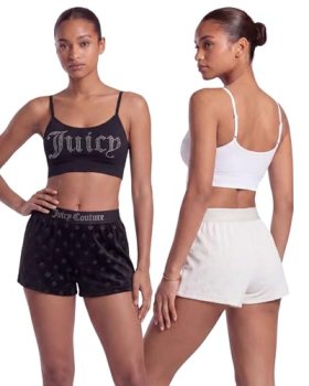Juicy Couture Women’s Velvet Fleece Pajama Shorts 2-Pack