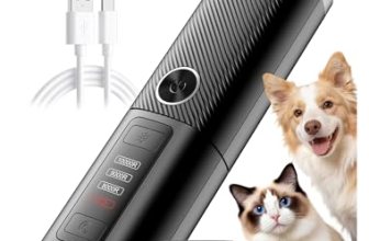 Ckin pet Dog Nail Grinder, Quiet Electric Dog Nail Trimmer with 2 LED Lights