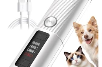 Ckin pet Dog Nail Grinder, Quiet Electric Dog Nail Trimmer with 2 LED Lights
