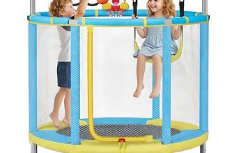 55″ Trampoline for Kids with Enclosure