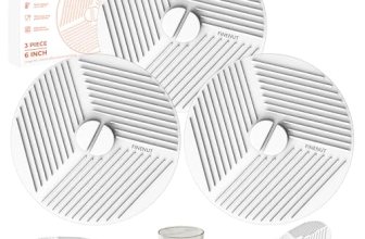 FINENUT 3 Pack 6 Inch Silicone Lids for Bowls