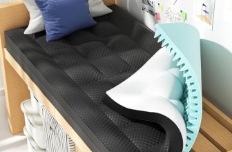 BEDELITE Dorm Room Essentials, Dual Layer 4 Inch Twin XL Memory Foam Mattress To