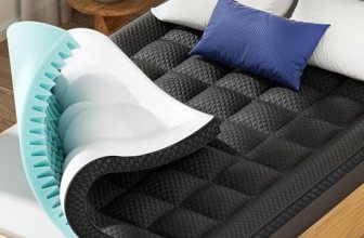 BEDELITE Dual Layer 4 Inch Full Size Memory Foam Mattress Topper