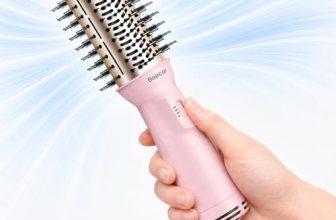 Travel Blow Dryer Brush in one, Dual Voltage 120V-240V Mini Hair Dryer Brush, Po