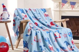 Cozy Bliss Gnome Patriotic Throw Blanket