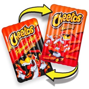 Cheetos® Reversible Pool Float Double Sided Flamin’ Hot® and Crunchy Inflatable
