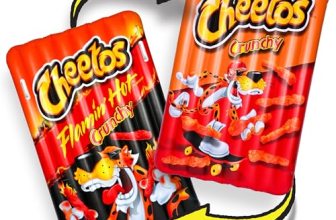 Cheetos® Reversible Pool Float Double Sided Flamin’ Hot® and Crunchy Inflatable