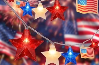 35 LED Red White Blue String Lights