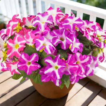 FULLMUSIC Spring Artificial Flowers for Outdoors