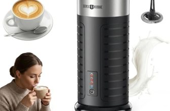 Stainless Steel Milk Frother, Waterproof & Fully Dishwasher Safe