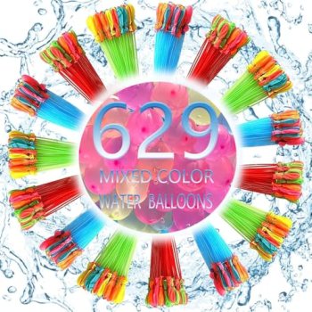 629 PCS Summer Fun Water Balloons for Kids Adults Quick Fill Water Balloons Set