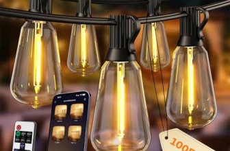 Ecoeve Outdoor String Lights, 100FT Patio Lights for Outside