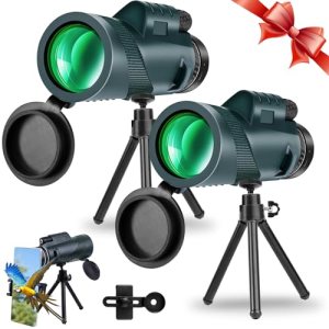 80×100 High-Power Binoculars Two-Piece Set with Phone Mount and Tripod