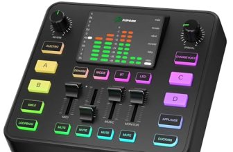 PUPGSIS Gaming Audio Mixer, Audio Interface for pc
