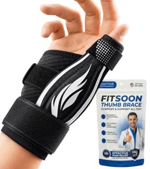 FITSOON Thumb Support Brace | Upgraded Thumb Spica Splint Stabilizer Pain Relief