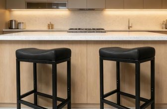 ZYFFHYLAI Set of 2 Backless Bar Stools 30 Inch