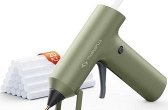 Tilswall Cordless Hot Glue Gun, Fast Preheating, Glue Gun and Sticks Set with 2A
