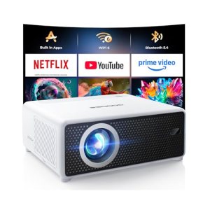 GOODEE Mini Projector with WiFi and Bluetooth – Built-in Apps