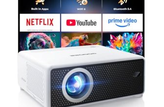 GOODEE Mini Projector with WiFi and Bluetooth – Built-in Apps