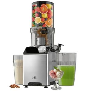 WHUTO Cold Press Juicer, Wide Feed Chute Juicer Machines