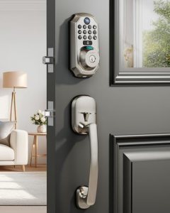 ARPHA WiFi Smart Lock with Camera – Keyless Entry Deadbolt with Handle Set