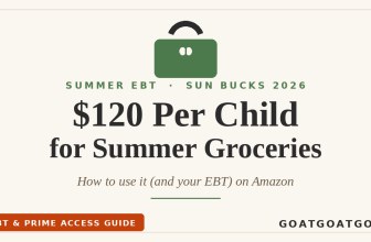 Amazon + SUN Bucks 2026: How to Use Your $120 Summer EBT Online