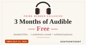 Prime Members: Get 3 Months of Audible Free (Standard Plan) — 2026 Guide