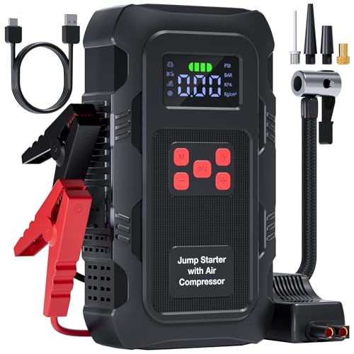 Portable Jump Starter with Air Compressor