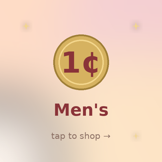 Men's Amazon items for 1 penny