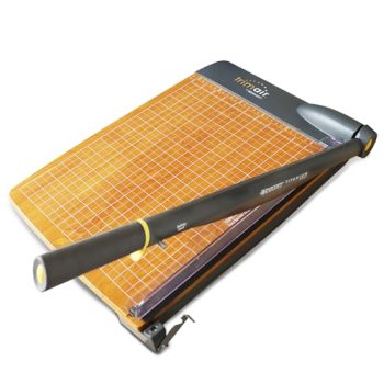 Westcott 15” TrimAir Wood Guillotine Paper Cutter & Paper Trimmer