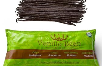 50 Organic Madagascar Vanilla Beans. Whole Grade A Vanilla Pods for Vanilla Extr
