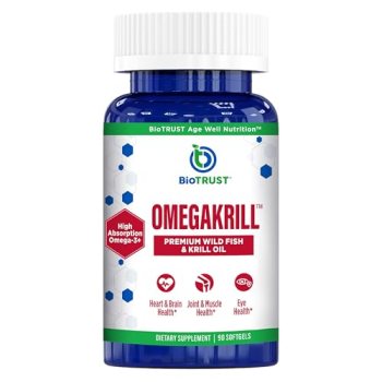 BioTrust OmegaKrill EPA & DHA Omega 3 Supplement