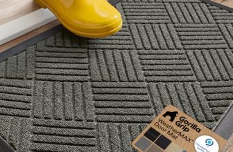 GORILLA GRIP 100% Waterproof All-Season WeatherMAX Doormat US Designed Natural R
