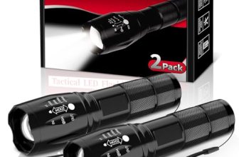 BESTSUN LED Flashlight 2 Pack, Small Flashlights Powerful High Lumens 5 Modes
