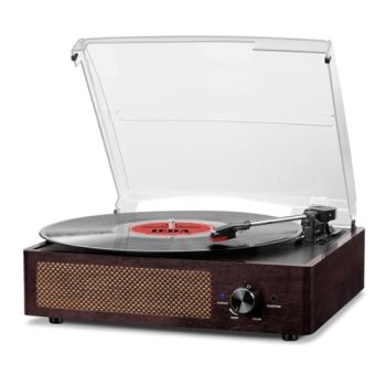 Vinyl Record Player Turntable with Built-in Bluetooth Receiver & 2 Stereo Speake