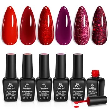 Beetles Red Gel Nail Polish Set