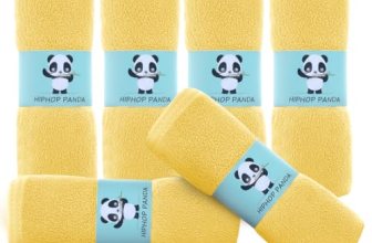 HIPHOP PANDA Baby Washcloths, Rayon Made from Bamboo