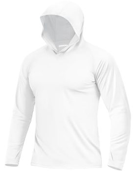 Boladeci SPF Shirts for Men Fishing Hoodie UPF 50 Long Sleeve Swim Shirt Sun Pro