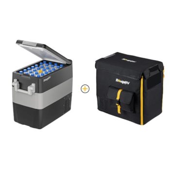 BougeRV 12V Portable Refrigerator 53 Quart Car Freezer Fridge Electric Cooler12V