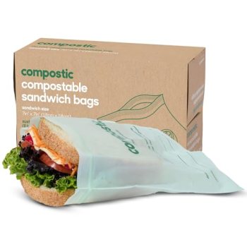 Compostic Compostable XL Sandwich Bags (90 + 10 Count) Everyday Essential — Rese