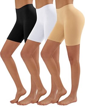YADIFEN Slip Shorts for Under Dresses Women Seamless Anti Chafing