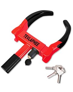 Tevlaphee Universal Wheel Lock Heavy Duty Security Trailer Wheel Lock Anti Theft
