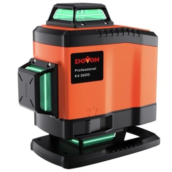DOVOH 4D Laser Level Self Leveling 360, Green Beam, K4-360G