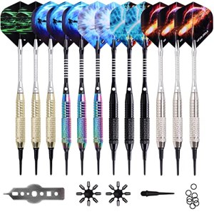 WIN.MAX Darts Plastic tip 12 Pcs Soft tip Darts for Electronic Dart Board