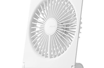 JISULIFE Small Desk Fan, Portable Travel with 4500mAh Battery
