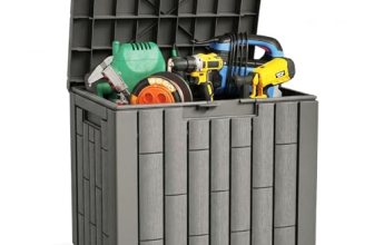 EAST OAK Outdoor Storage Box, 31 Gallon Deck Box Indoor and Outdoor Use