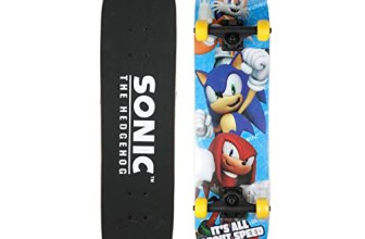 Sonic The Hedgehog – Complete Cruiser Skateboard with Maple Deck and Smooth