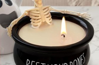 Halloween Decorations Indoor – Vintage Halloween Skeleton Candles Decor Gifts