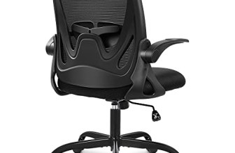 Primy Office Chair Ergonomic Desk Chair with Flip up Armrests Swivel Breathable